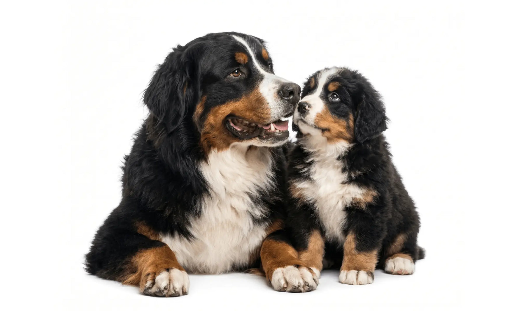 Bernese Mountain Dog & Puppy