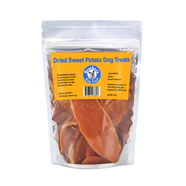 Brothers Dried Sweet Potato Dog Treats 8oz