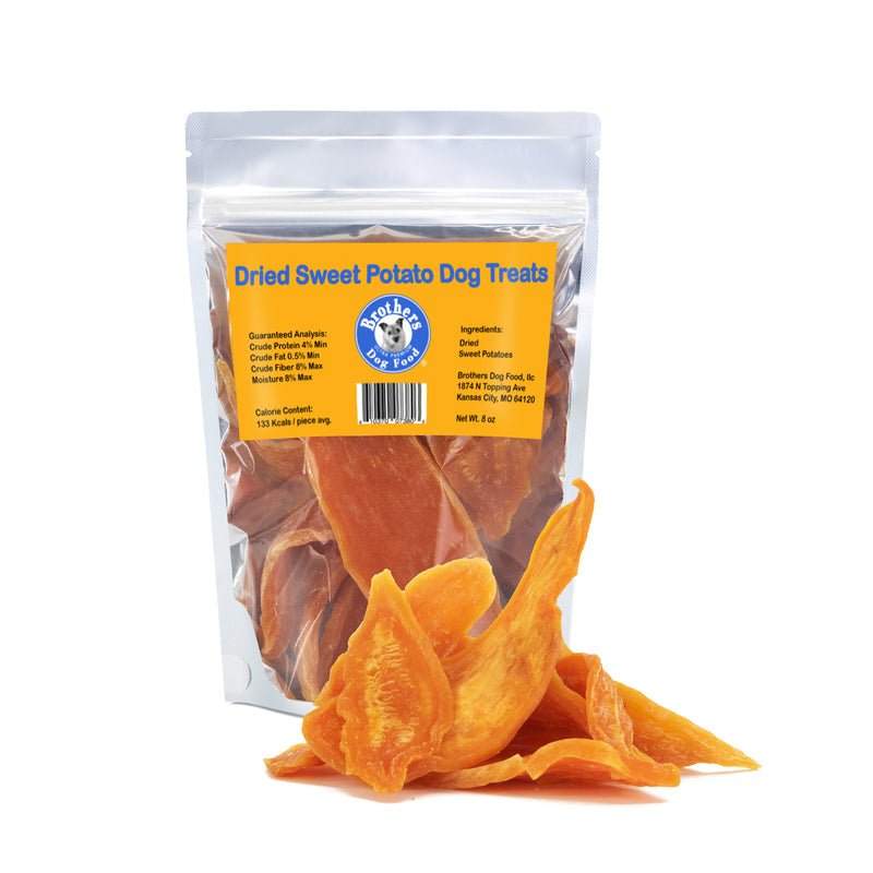 Brothers Dried Sweet Potato Dog Treats 8oz