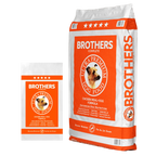 Brothers Ultra Premium Dog Food packaging on a white background