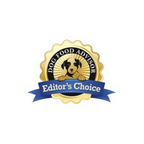 Dog Food Advisor Editor's Choice badge on a white background
