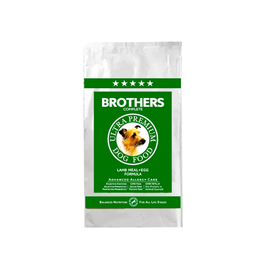 Brothers Complete dog food package on a white background
