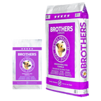 Two packages of Brothers Ultra Premium Dog Food on a white background