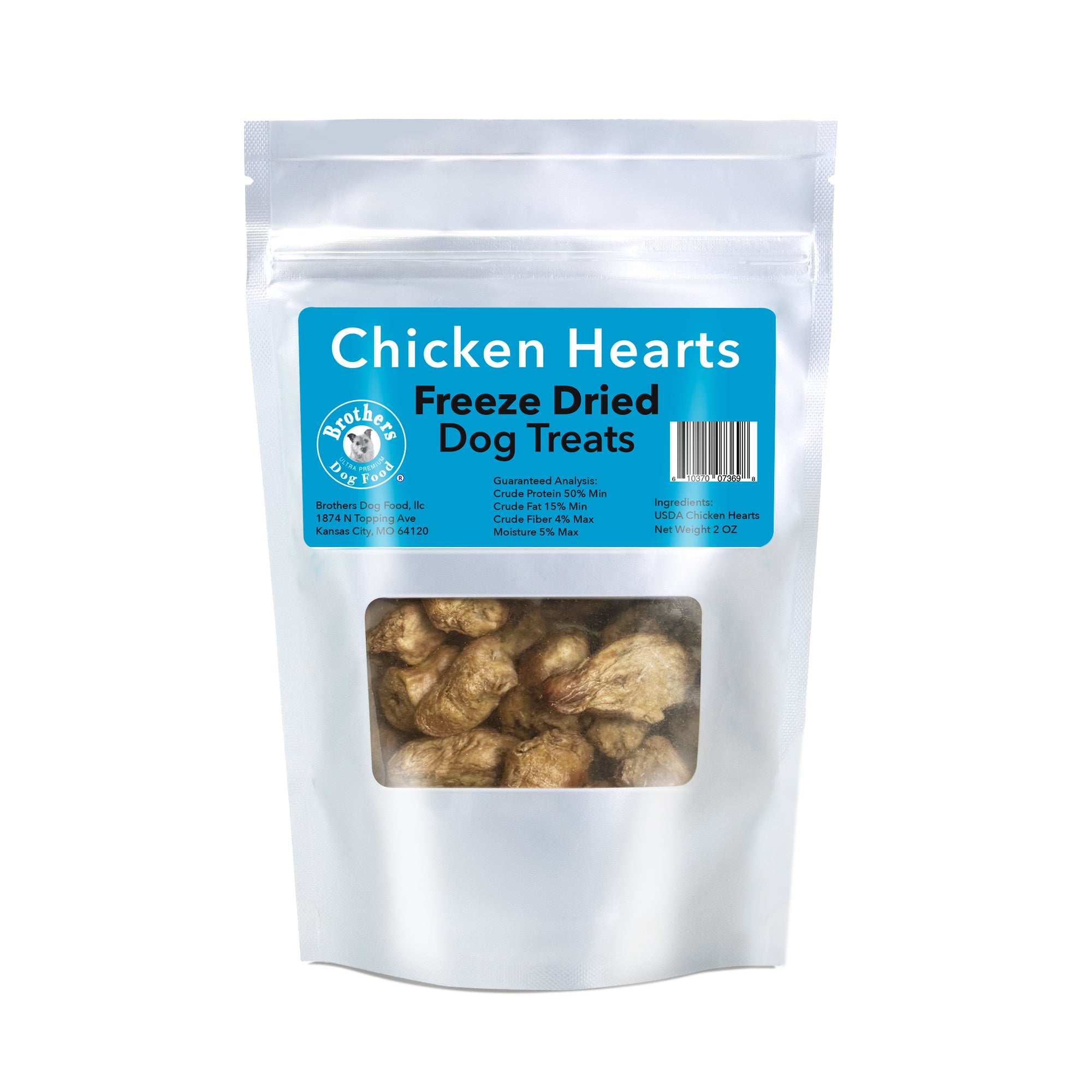 Chicken Heart Treats for dogs 2oz