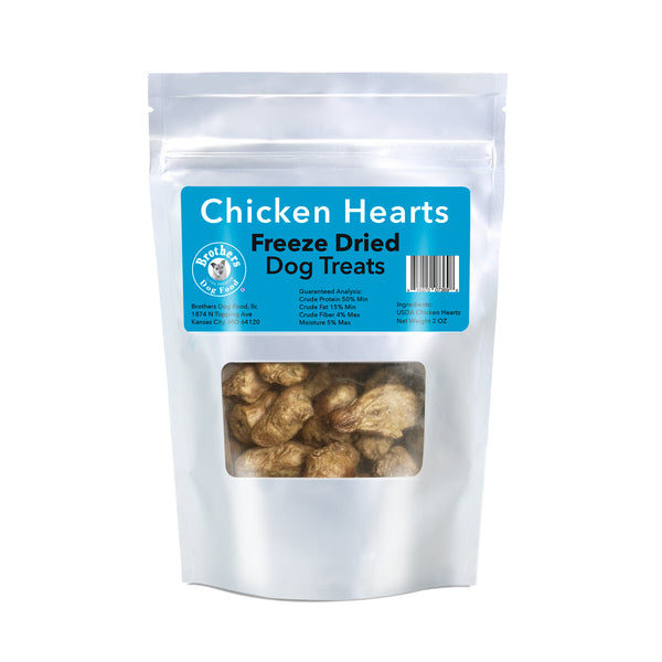 Chicken Heart Treats for dogs 2oz