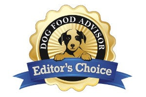 Dog Food Advisor Editors Choice award badge