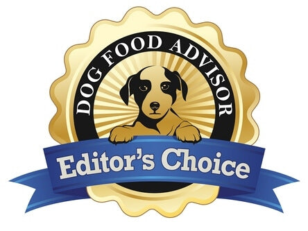 Dog Food Advisor Editors Choice award badge