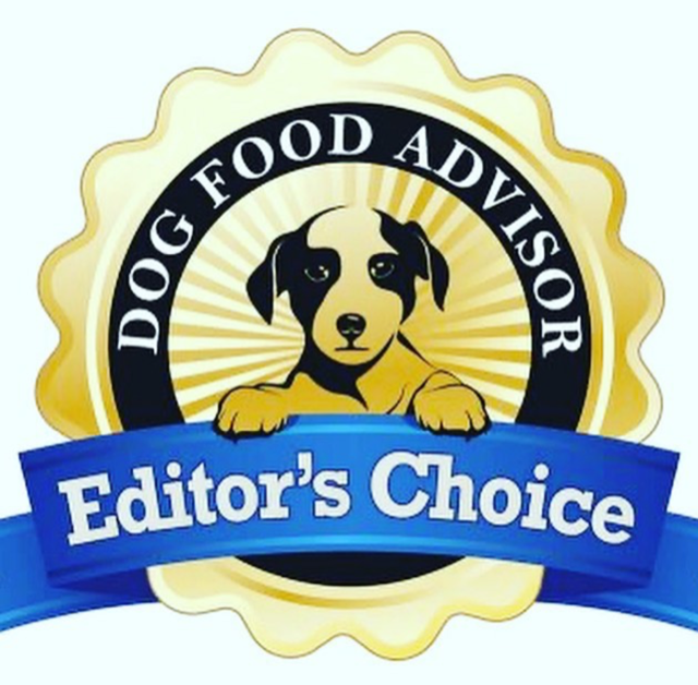 Dog Food Advisor Editors Choice award badge